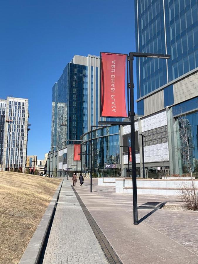 Квартира С Видом На Abu Dhabi Plaza Astana Exteriör bild